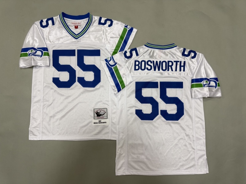 Men 2025 Seattle Seahawks #55 Bosworth white Throwback Limited NFL Jersey style 001->seattle seahawks->NFL Jersey